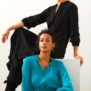 Crinkled Midi Dress (NWT)